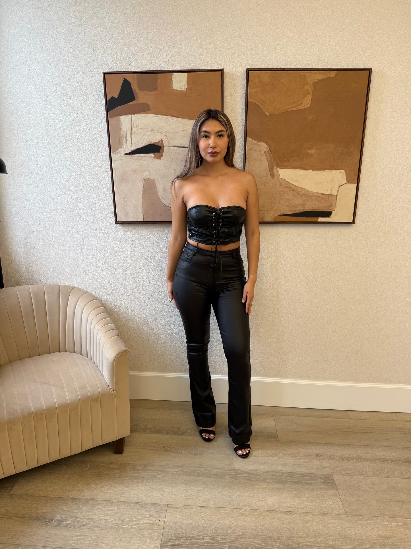 Flared Matte Pants